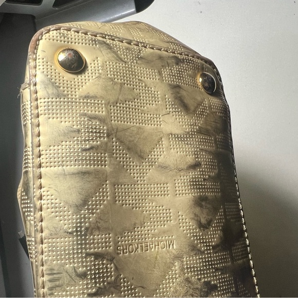 Michael Kors Metallic Gold Tote - Picture 8 of 13
